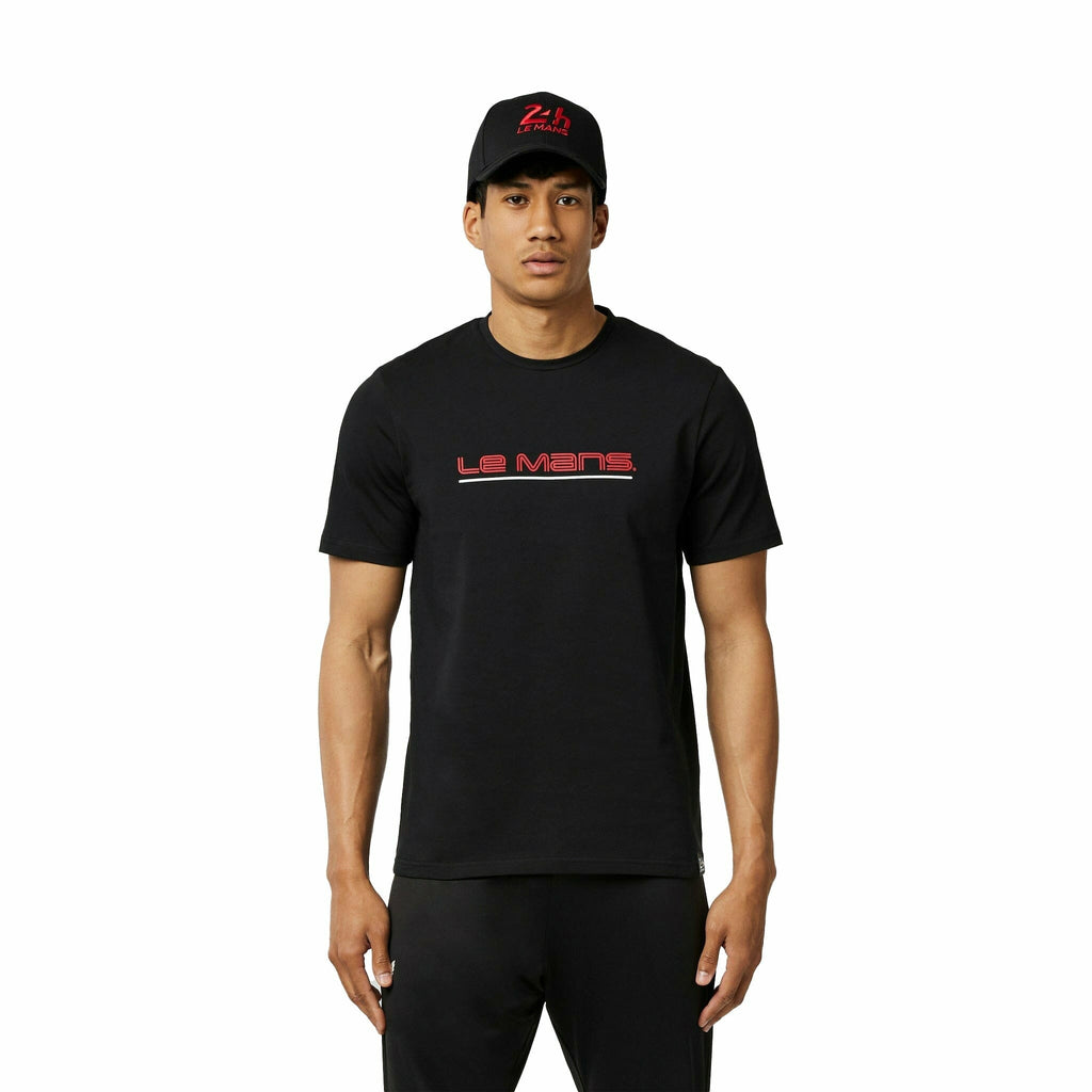 Le Mans 24 Hours Men's Lifestyle T-Shirt- Black/White T-shirts Black