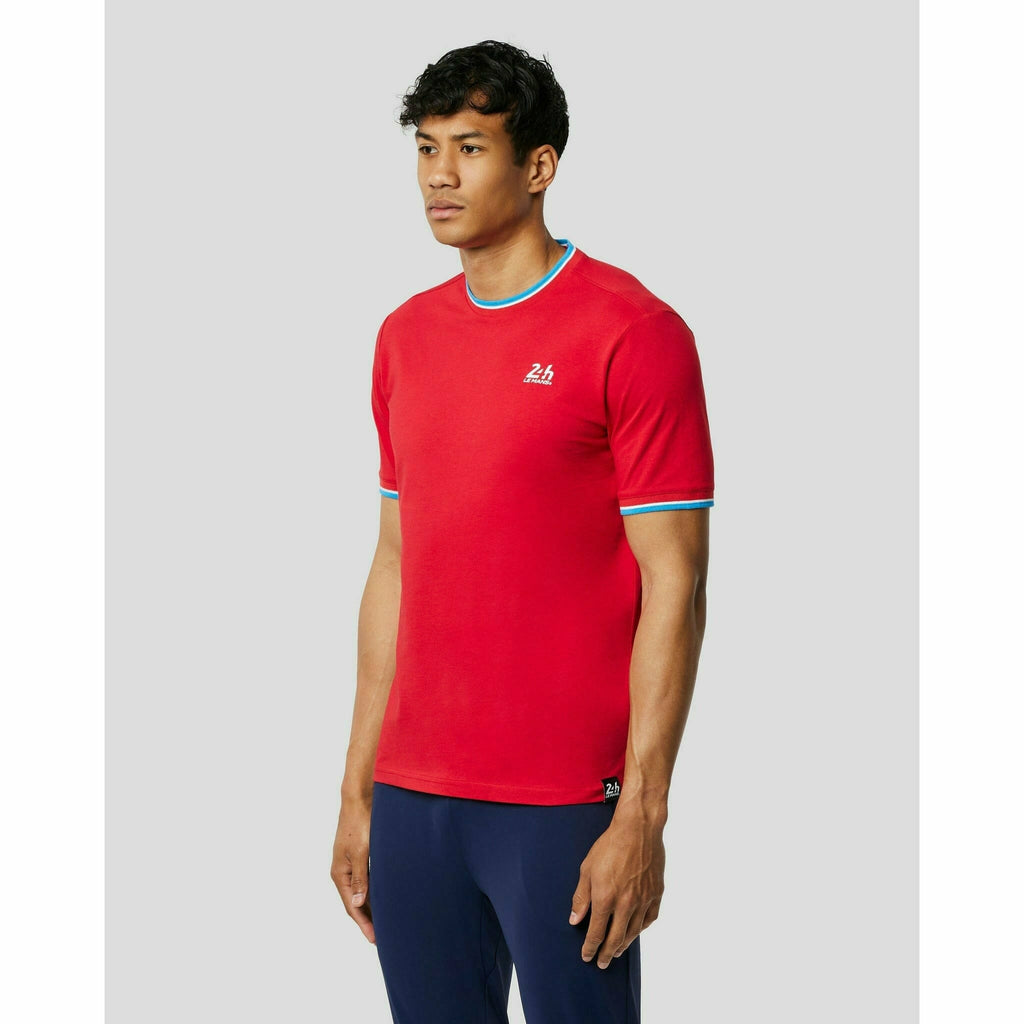 Le Mans 24 Hours Men's Heritage Small Logo T-Shirt - Black/Red T-shirts Light Gray