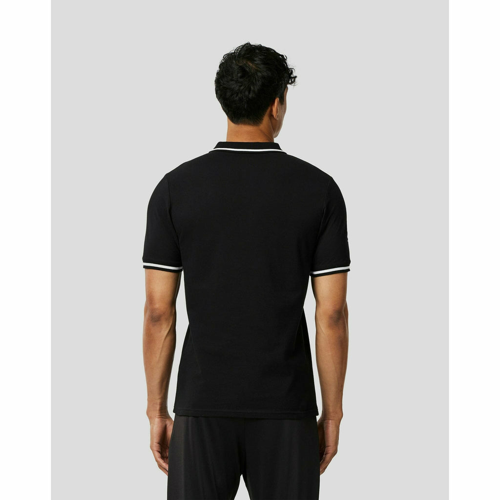 Le Mans 24 Hours Men's Heritage Small Logo Polo Shirt - Black/White Polos Black