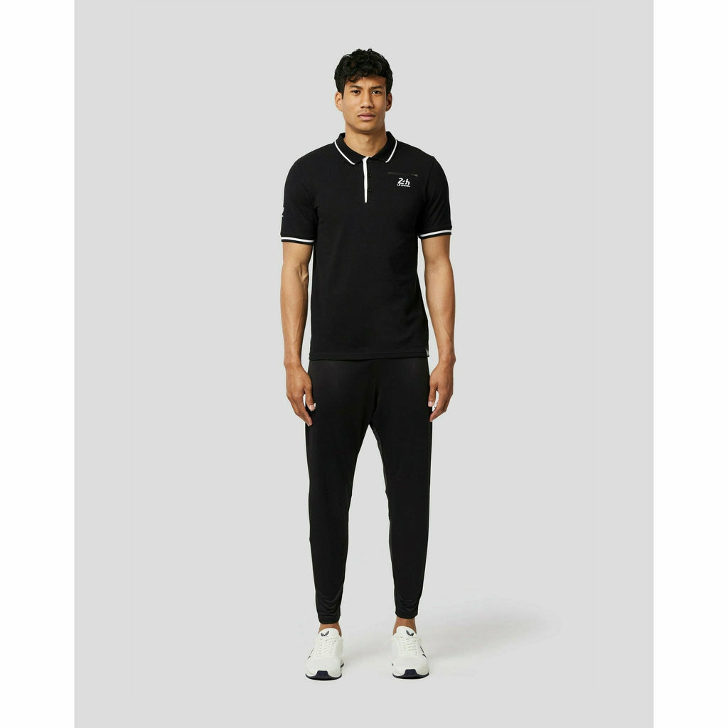 Le Mans 24 Hours Men's Heritage Small Logo Polo Shirt - Black/White Polos Light Gray