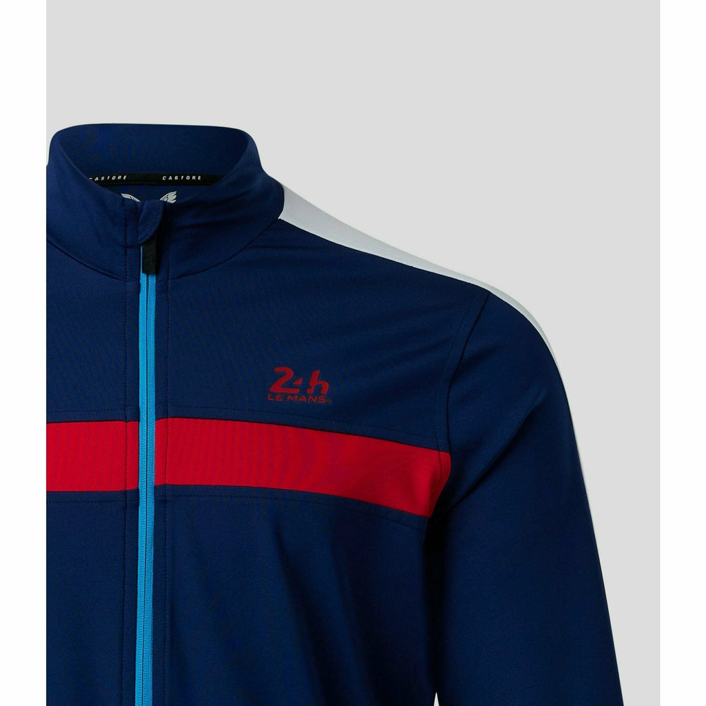 Le Mans 24 Hours Men's Castore Small Logo Track Jacket - Navy Jackets Light Gray