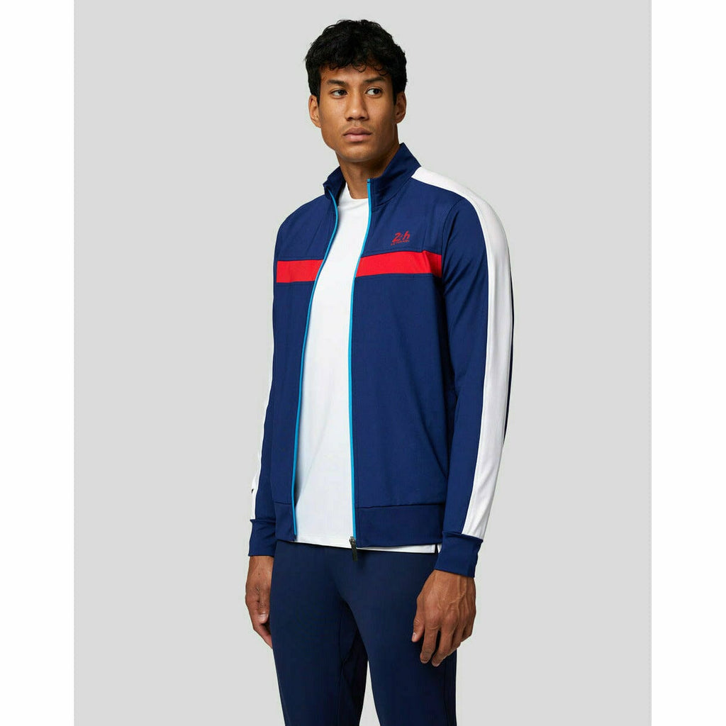 Le Mans 24 Hours Men's Castore Small Logo Track Jacket - Navy Jackets Light Gray