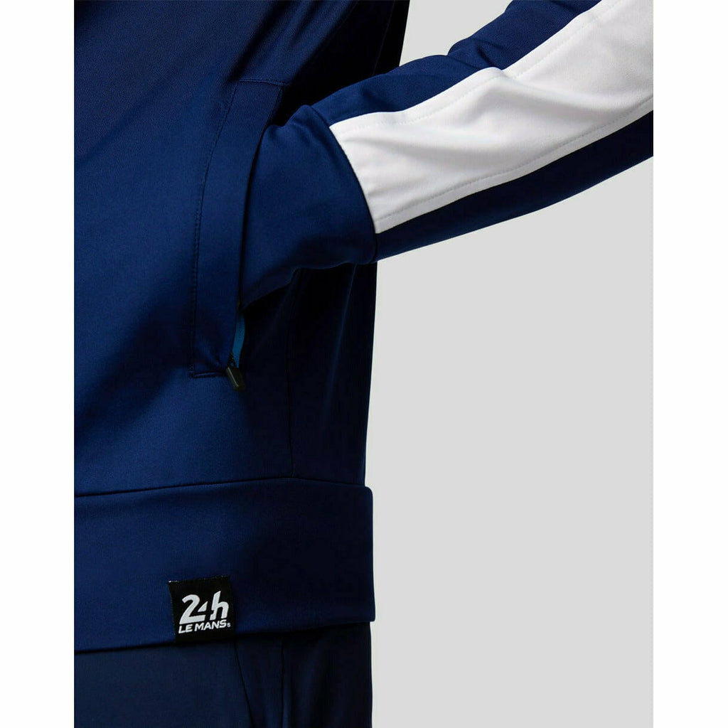 Le Mans 24 Hours Men's Castore Small Logo Track Jacket - Navy Jackets Light Gray