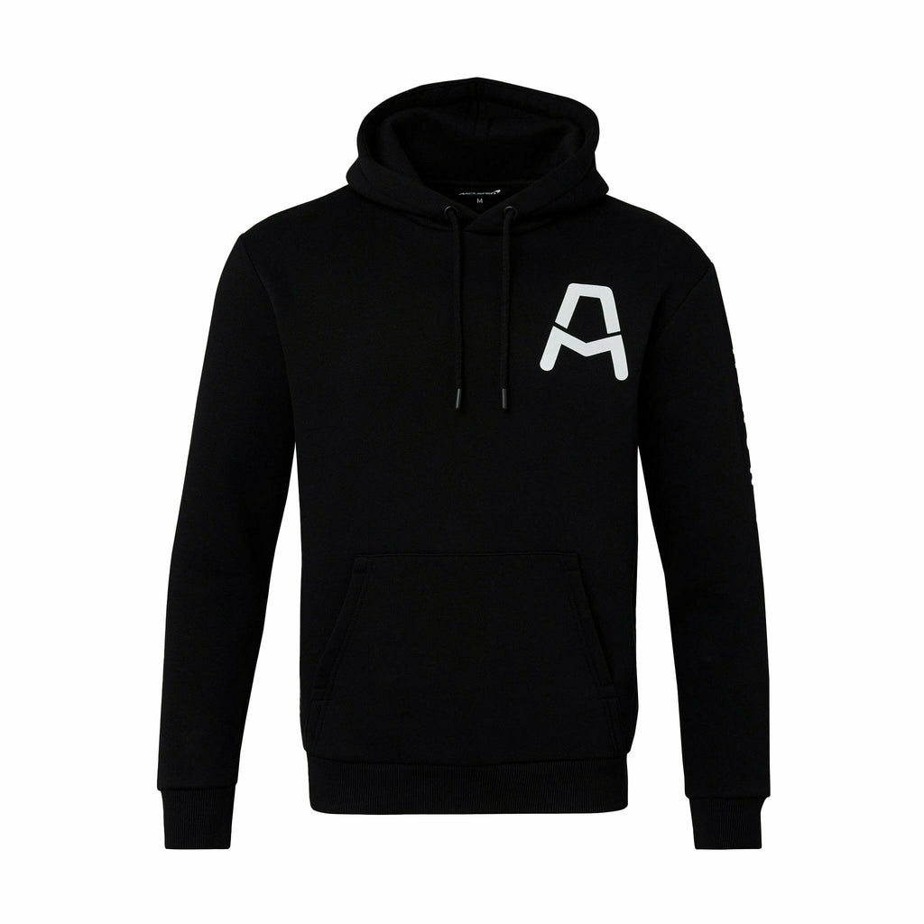 McLaren Indy Car Men's Core Logo Drivers Hoodie Left Chest-Black Hoodies Black