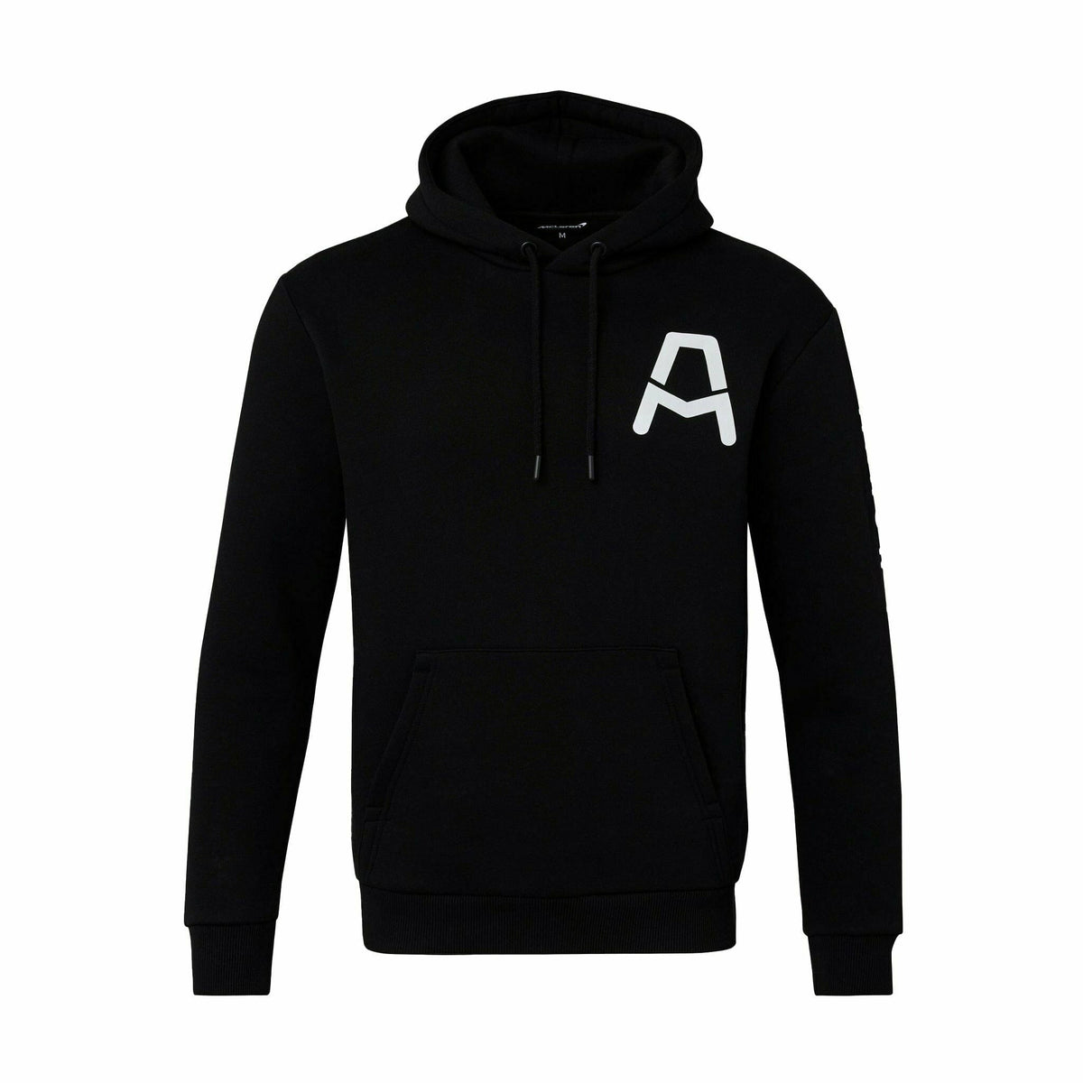 McLaren Indy Car Men's Core Logo Drivers Hoodie Left Chest-Black Hoodies Black
