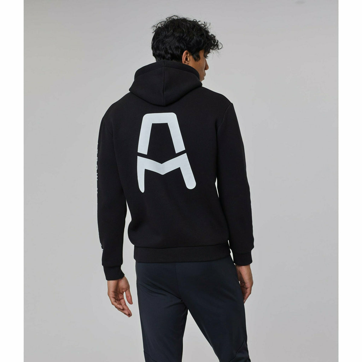 McLaren Indy Car Men's Core Logo Drivers Hoodie Left Chest-Black Hoodies Gray