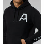 McLaren Indy Car Men's Core Logo Drivers Hoodie Left Chest-Black Hoodies Black