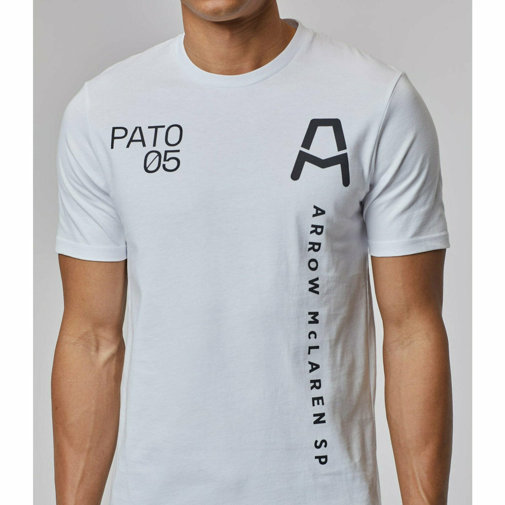 McLaren Indy Car Men's Pato O'Ward #5 Driver T-Shirt - White T-shirts Gray