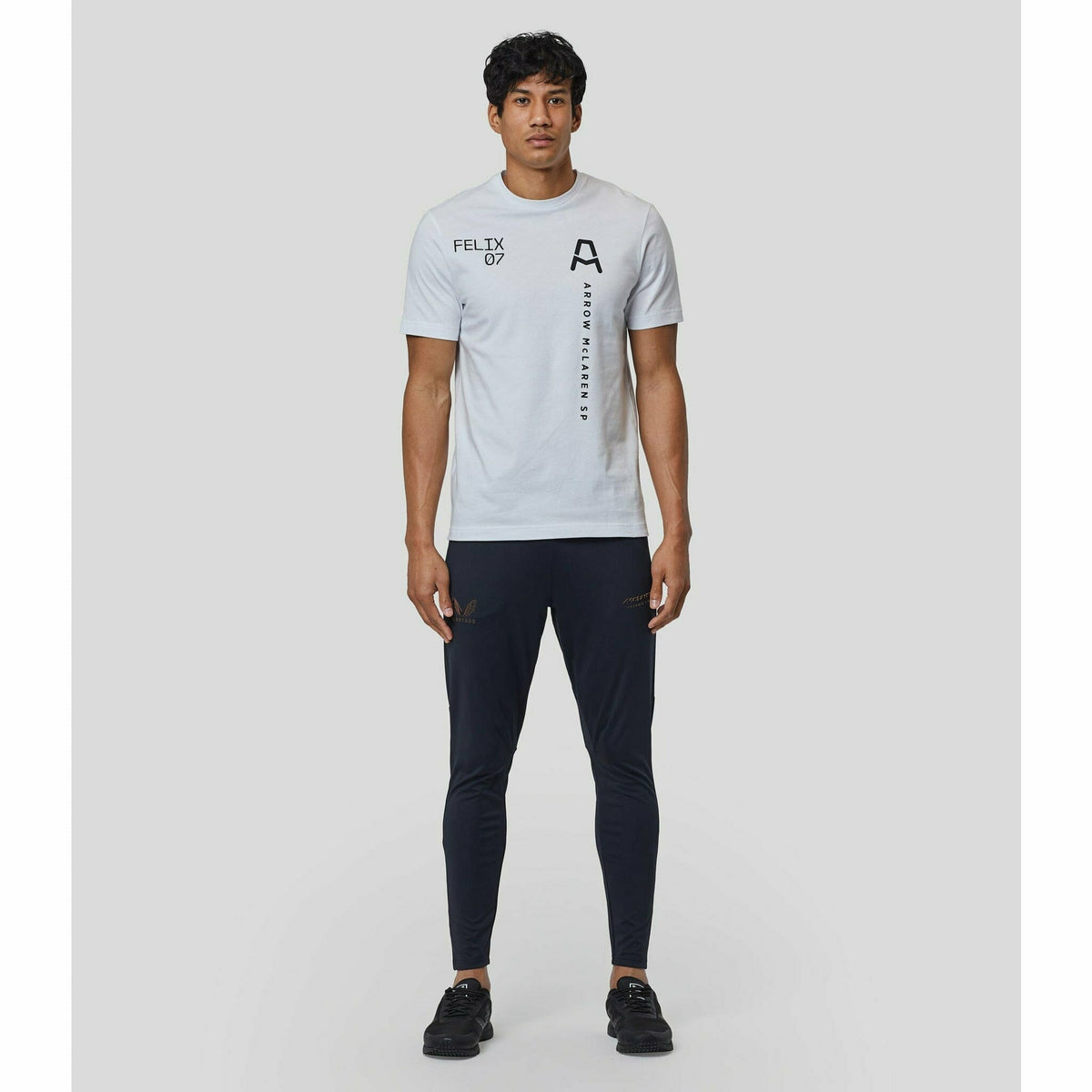 McLaren Indy Car Men's Felix Rosenqvist  #7 Driver T-Shirt - White T-shirts Light Gray