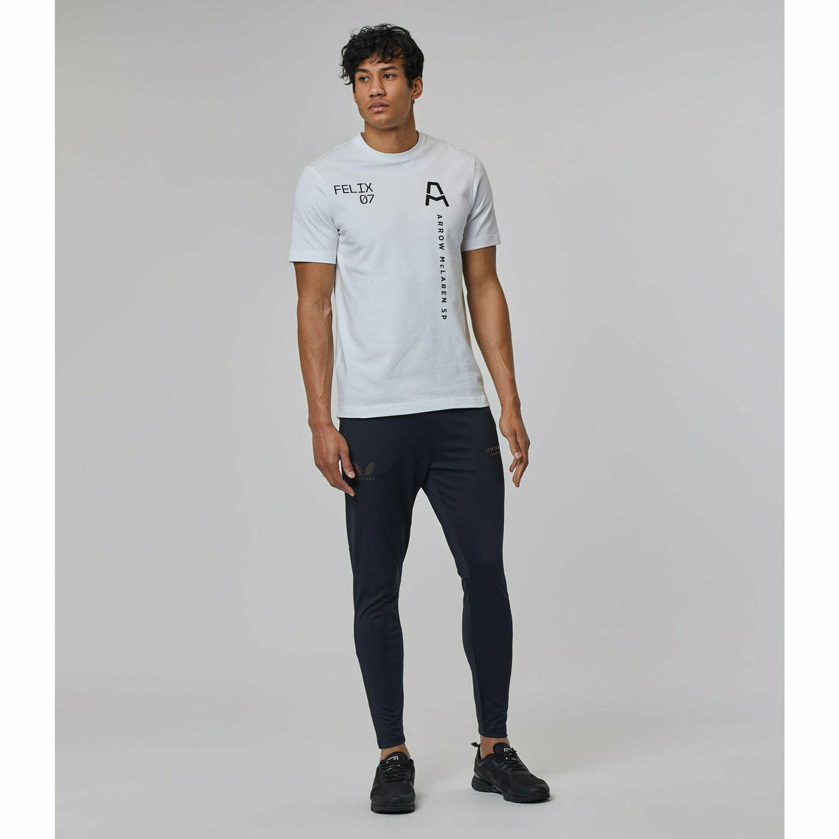 McLaren Indy Car Men's Felix Rosenqvist  #7 Driver T-Shirt - White T-shirts Gray