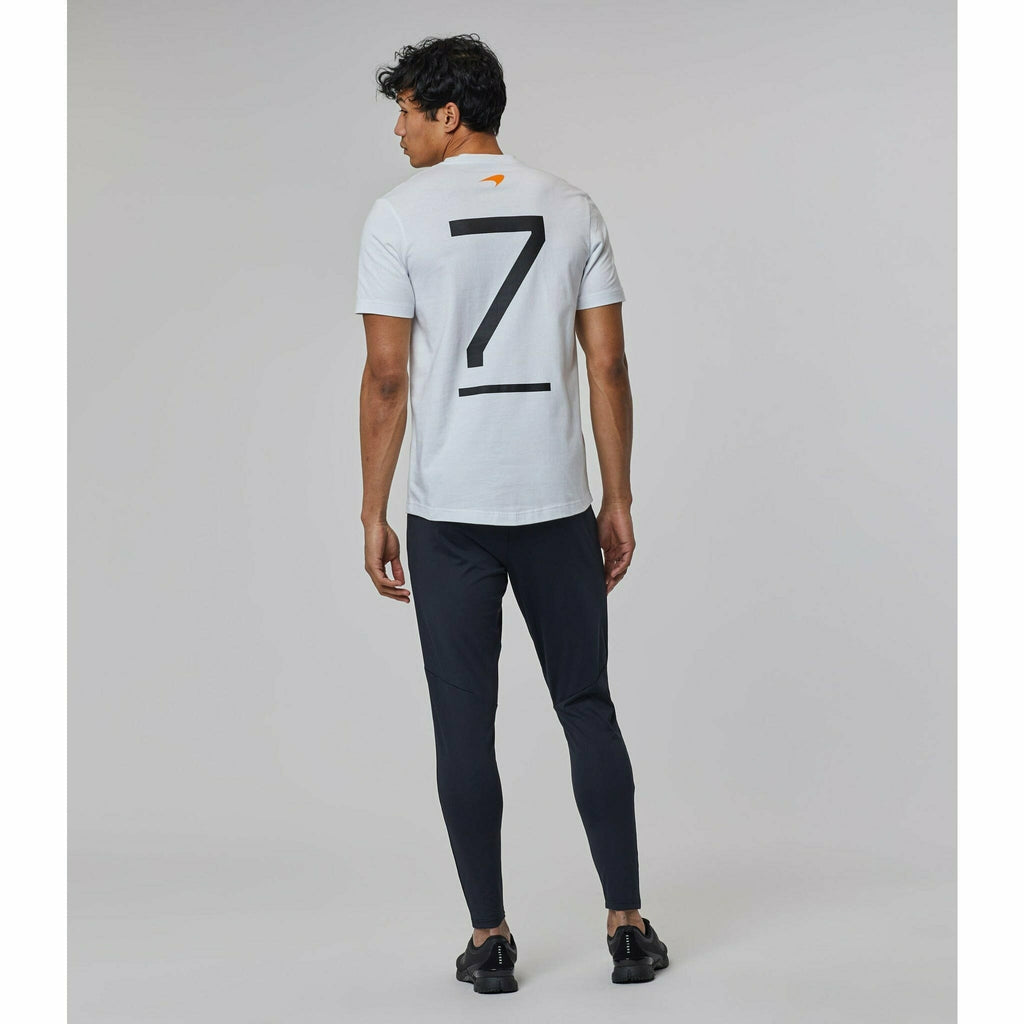 McLaren Indy Car Men's Felix Rosenqvist  #7 Driver T-Shirt - White T-shirts Gray