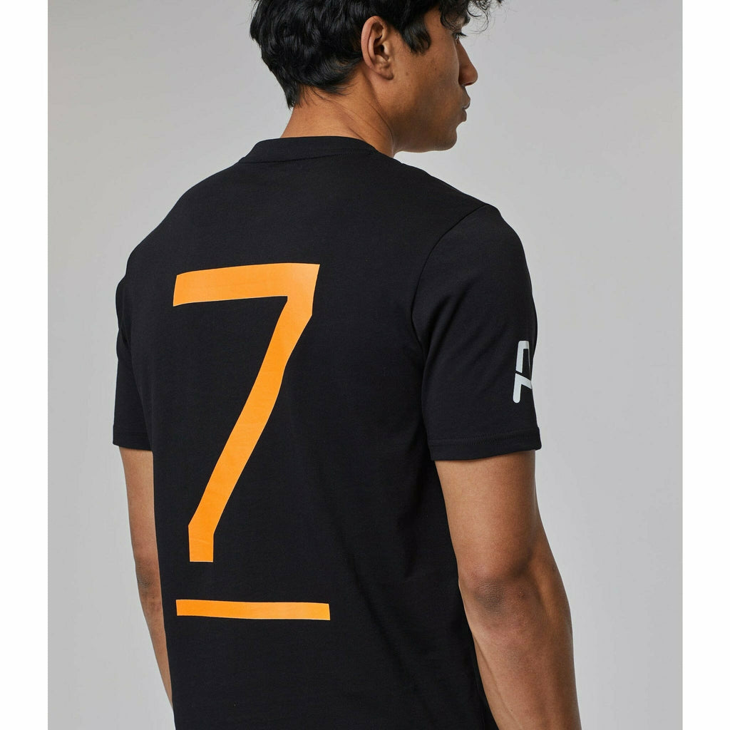 McLaren Indy Car Men's Felix Rosenqvist  #7 Driver T-Shirt - Black T-shirts Gray
