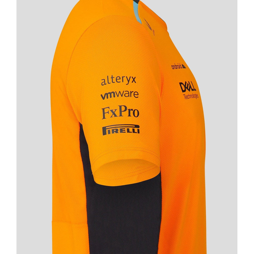 McLaren F1 Men's 2023 Team Replica Set Up T-Shirt - Papaya/Phantom T-shirts Light Gray