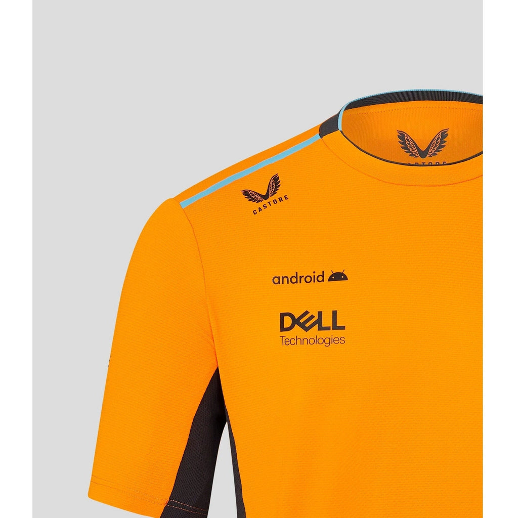 McLaren F1 Men's 2023 Team Replica Set Up T-Shirt - Papaya/Phantom T-shirts Light Gray