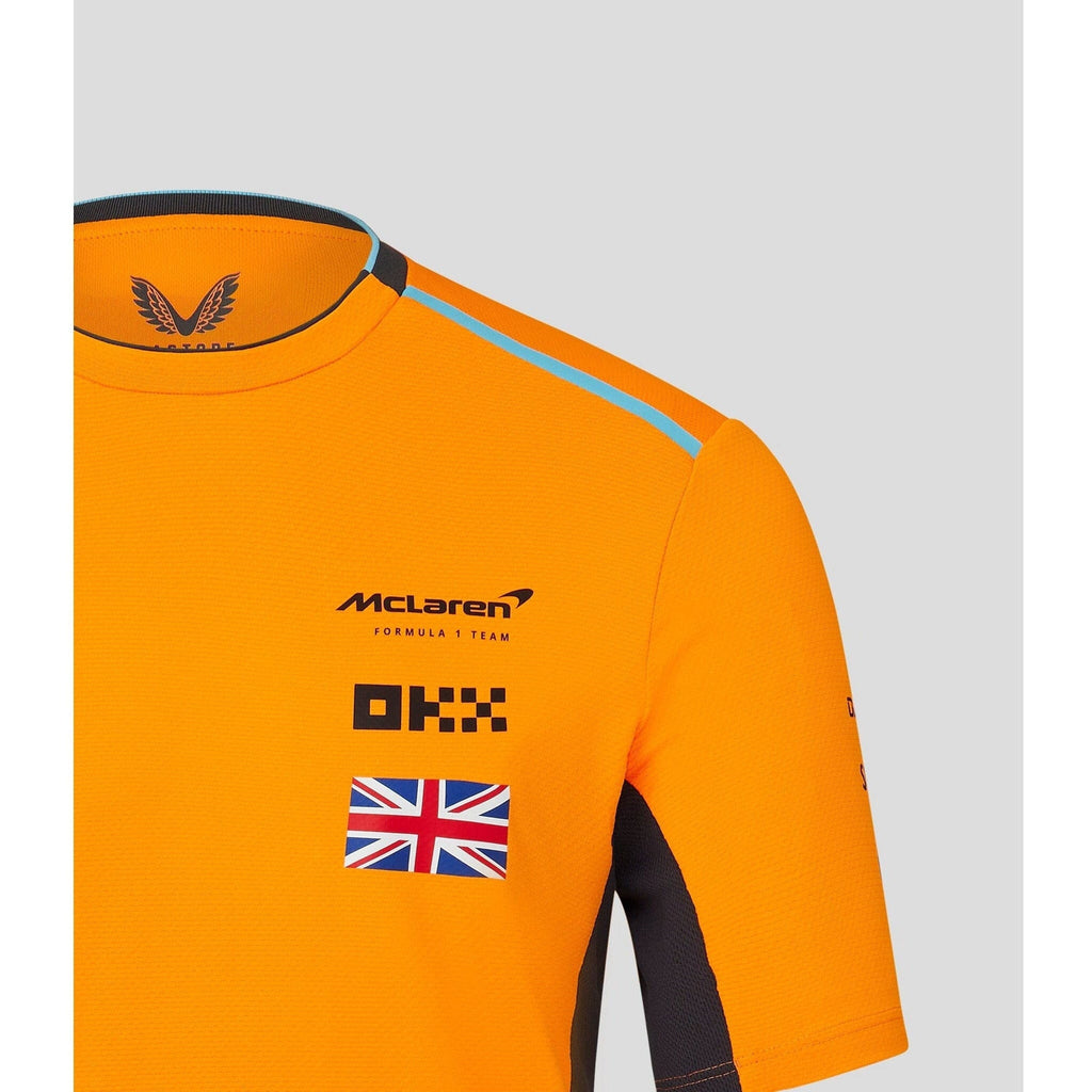 McLaren F1 Men's 2023 Team Replica Set Up T-Shirt - Papaya/Phantom T-shirts Light Gray