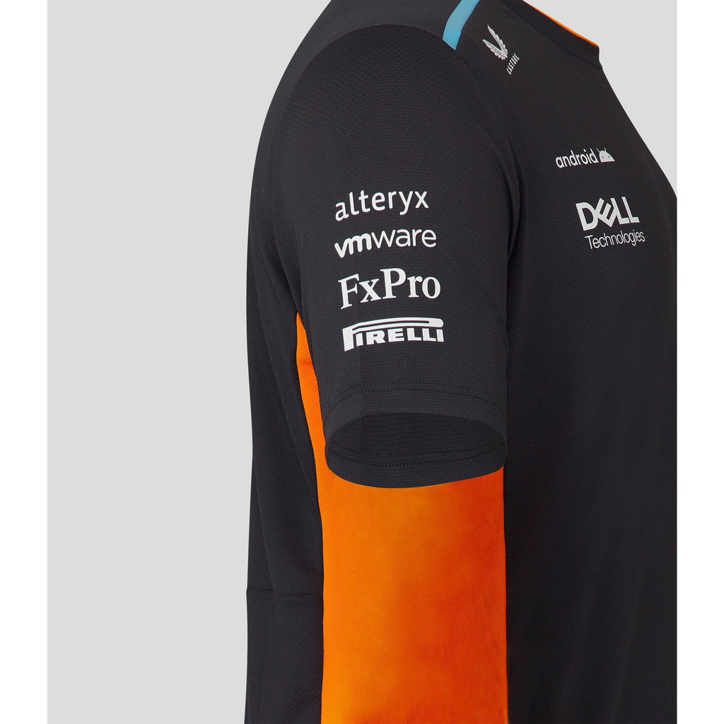 McLaren F1 Men's 2023 Lando Norris Team Replica Set Up T-Shirt - Papaya/Phantom T-shirts Dark Slate Gray