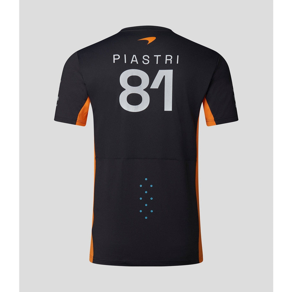 McLaren F1 Men's 2023 Oscar Piastri Team Replica Set Up T-Shirt - Papaya/Phantom T-shirts Light Gray
