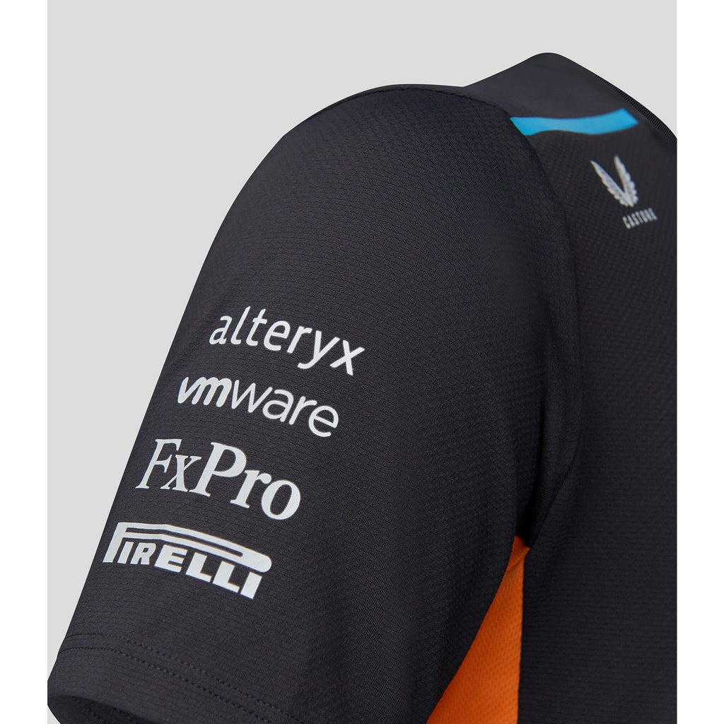 McLaren F1 Men's 2023 Oscar Piastri Team Replica Set Up T-Shirt - Papaya/Phantom T-shirts Light Gray