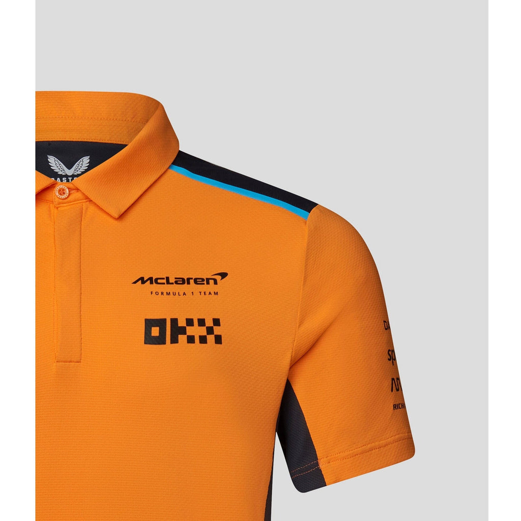 McLaren F1 Men's 2023 Team Replica Polo Shirt - Papaya Polos Light Gray