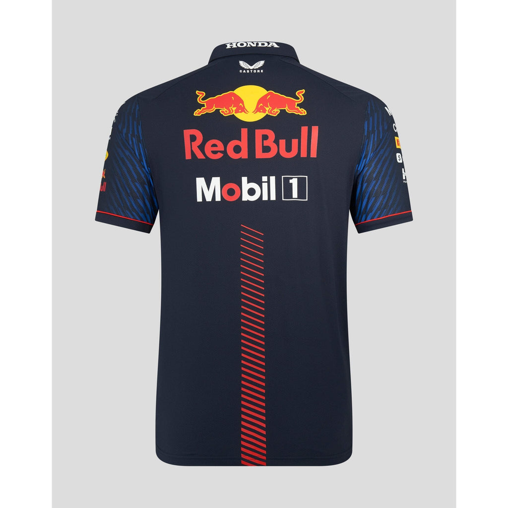 Red Bull Racing F1 Men's 2023 Team Polo Shirt- Navy Polos Light Gray