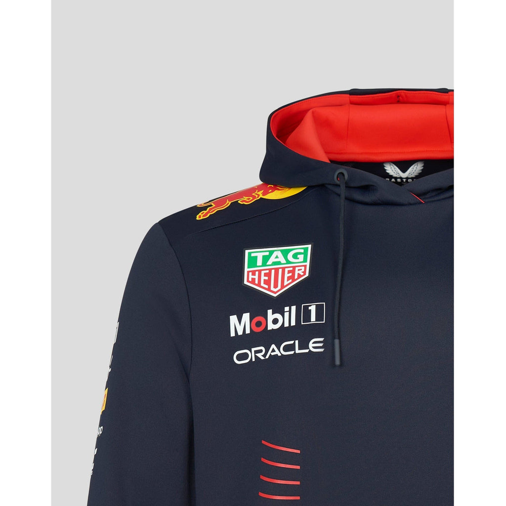 Red Bull Racing F1 Men's 2023 Team Pullover Hoodie- Navy Hoodies Dark Slate Gray
