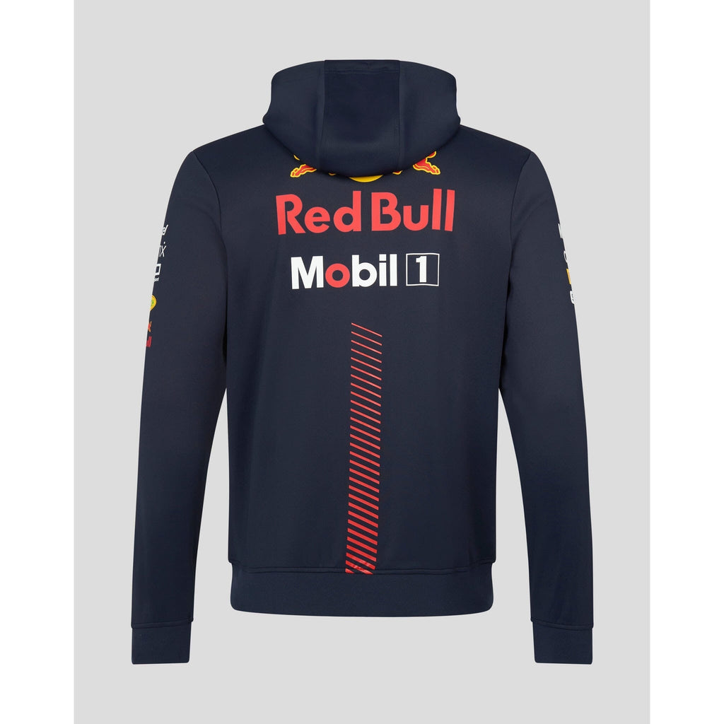 Red Bull Racing F1 Men's 2023 Team Full Zip Hooded Sweatshirt- Navy Hoodies Dark Slate Gray