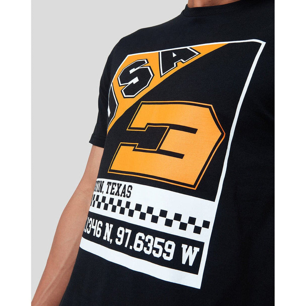 McLaren F1 Men's Daniel Ricciardo USA Austin GP Graphic T-Shirt T-shirts Wheat