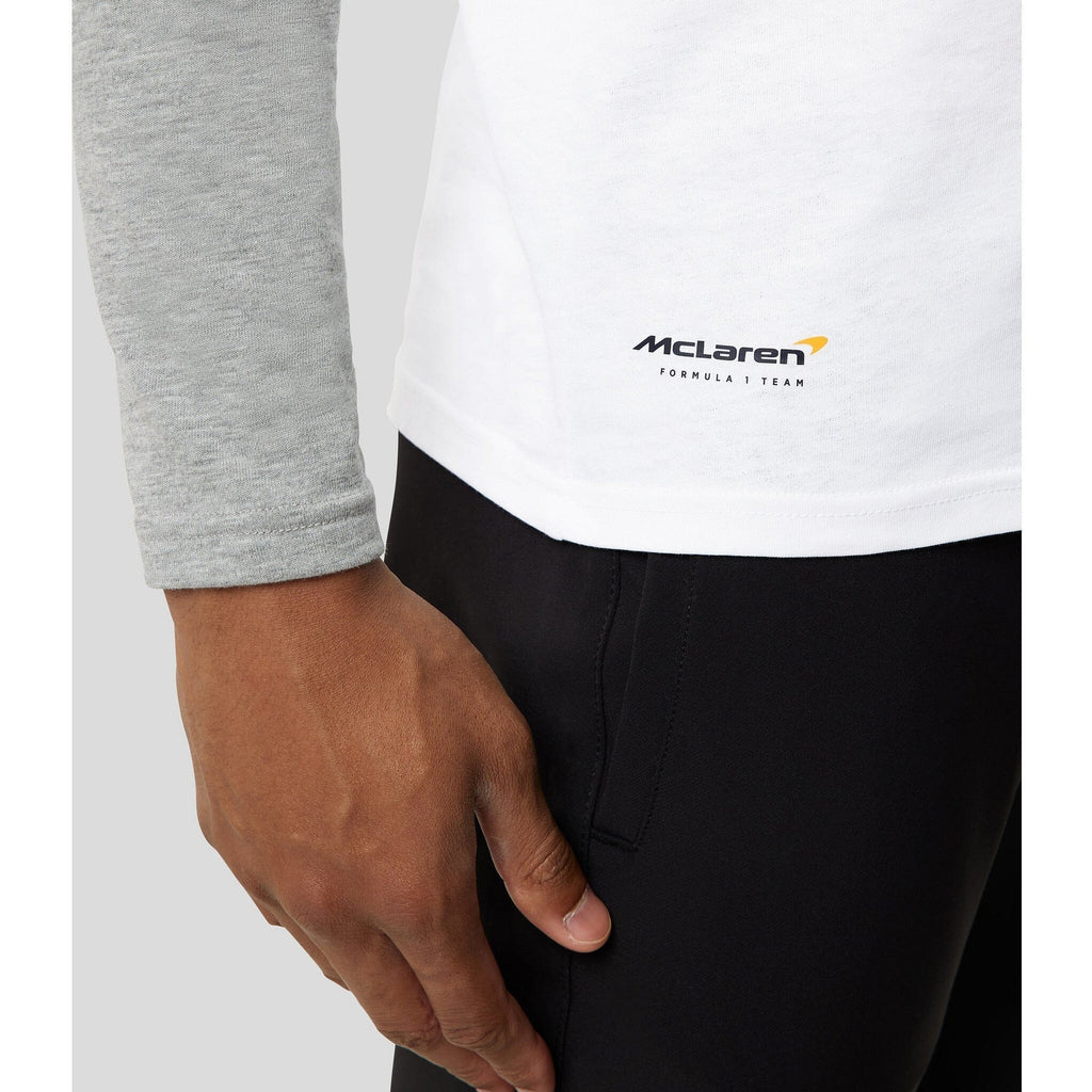 McLaren F1 Men's Daniel Ricciardo USA Austin GP Long Sleeve Raglan T-Shirt T-shirts Black