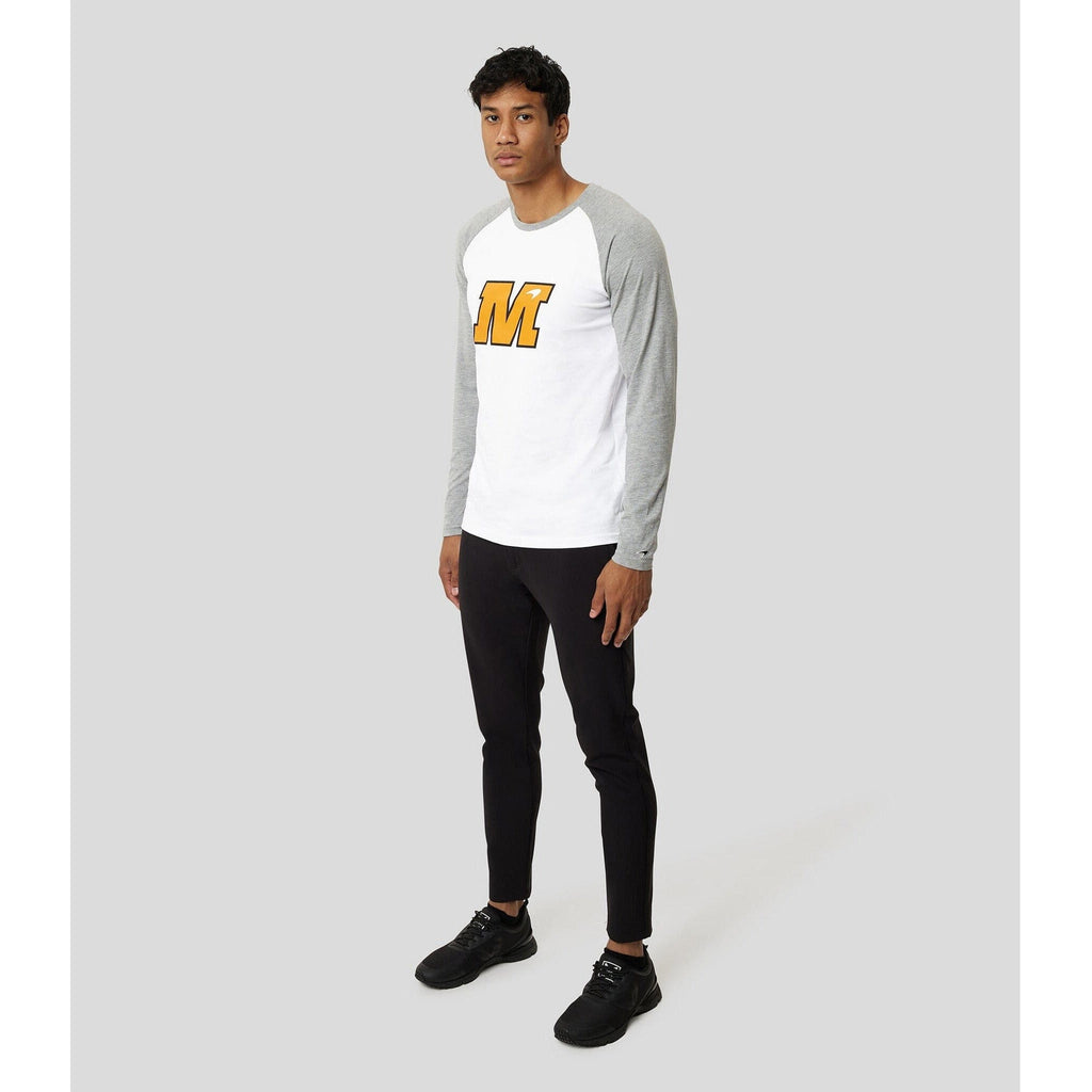 McLaren F1 Men's Lando Norris USA Austin GP Long Sleeve Raglan T-Shirt T-shirts Light Gray