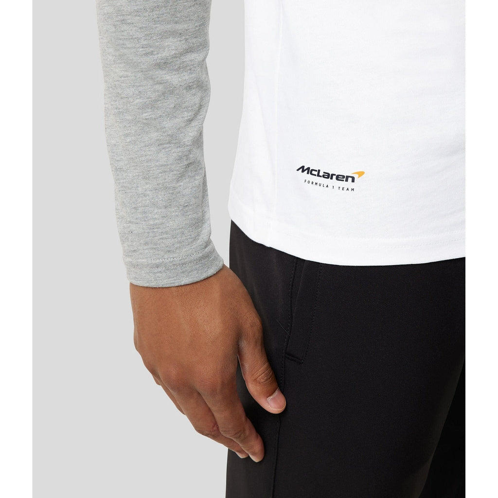 McLaren F1 Men's Lando Norris USA Austin GP Long Sleeve Raglan T-Shirt T-shirts Black