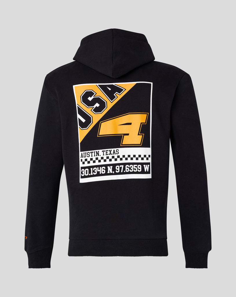 McLaren F1 Men's Lando Norris USA Austin GP Graphic Hoodie Hoodies Light Gray