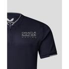 Red Bull Racing F1 Men's Lifestyle Polo - Night Sky/White Polos Dark Slate Gray