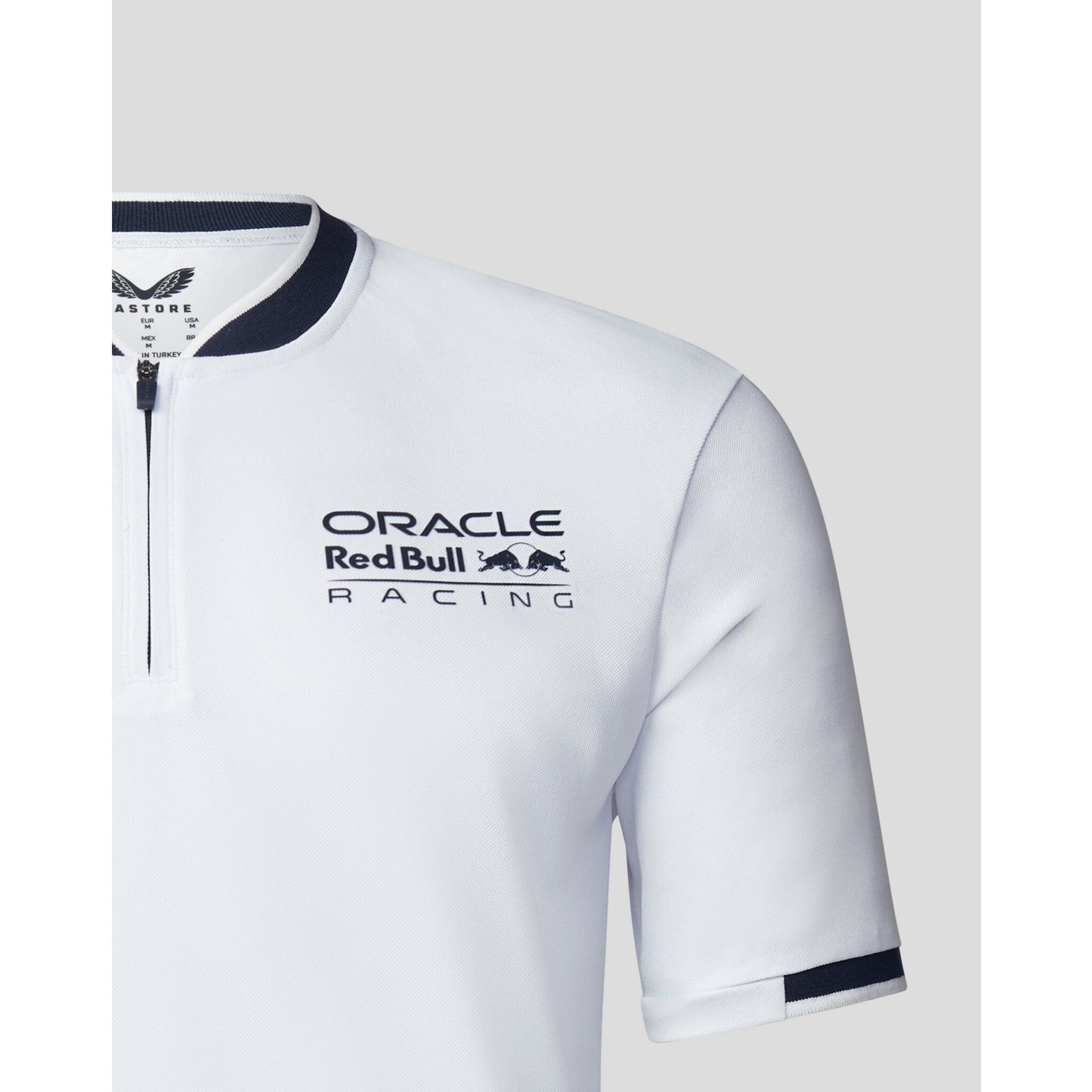 Red Bull Racing F1 Men's Lifestyle Polo - Night Sky/White Polos Light Gray