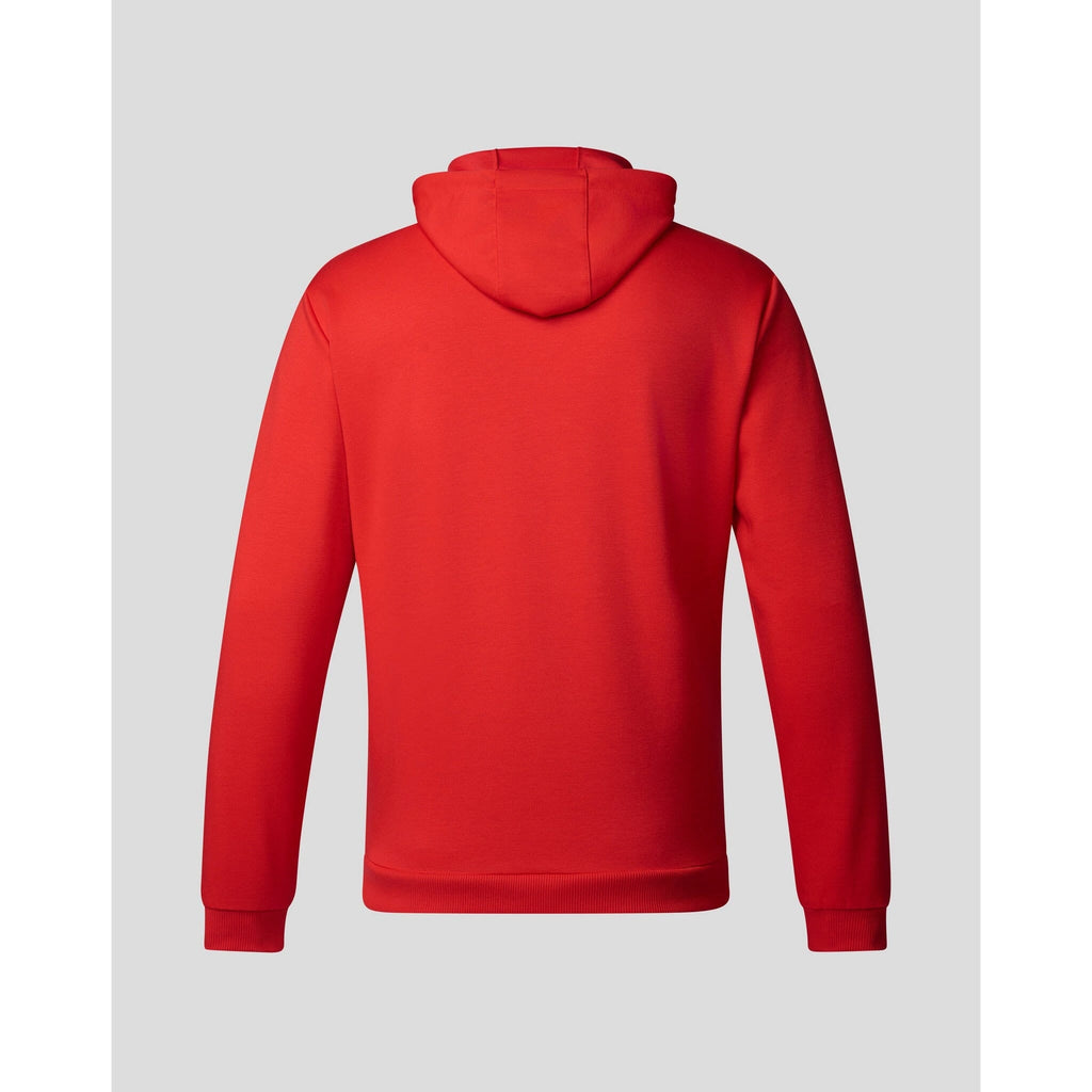 Red Bull Racing F1 Men's Lifestyle Full Zip Hoodie - Flame Scarlet/Night Sky Hoodies Light Gray