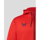 Red Bull Racing F1 Men's Lifestyle Full Zip Hoodie - Flame Scarlet/Night Sky Hoodies Light Gray