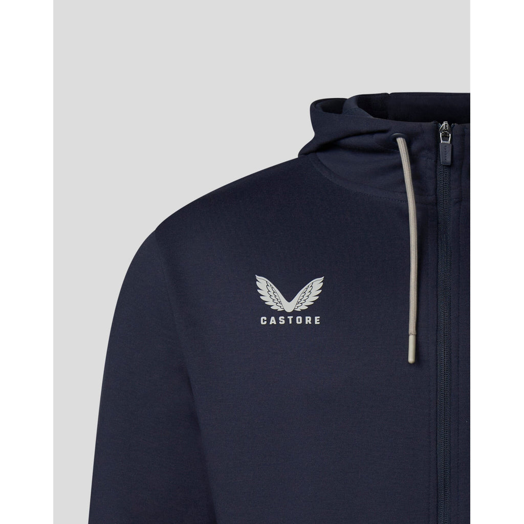 Red Bull Racing F1 Men's Lifestyle Full Zip Hoodie - Flame Scarlet/Night Sky Hoodies Dark Slate Gray