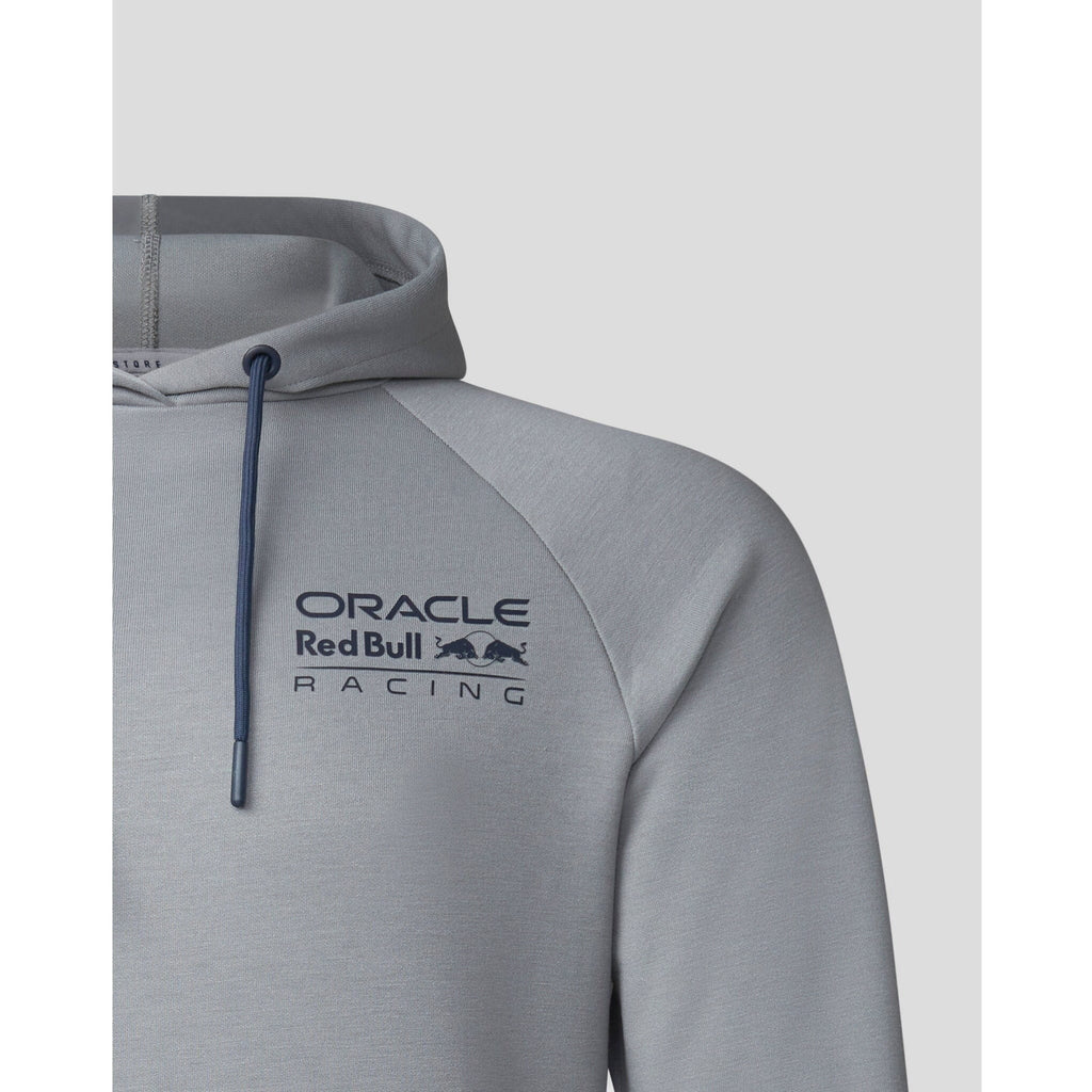 Red Bull Racing F1 Men's Lifestyle Overhead Hoodie - Grey/Night Sky Hoodies Gray