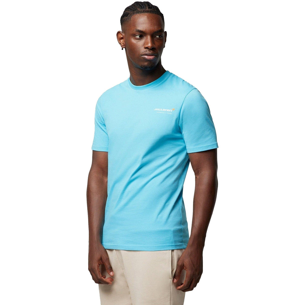 McLaren F1 Men's Dynamic T-Shirt - Cloud Blue/Aquarius/Papaya T-shirts McLaren-Castore 