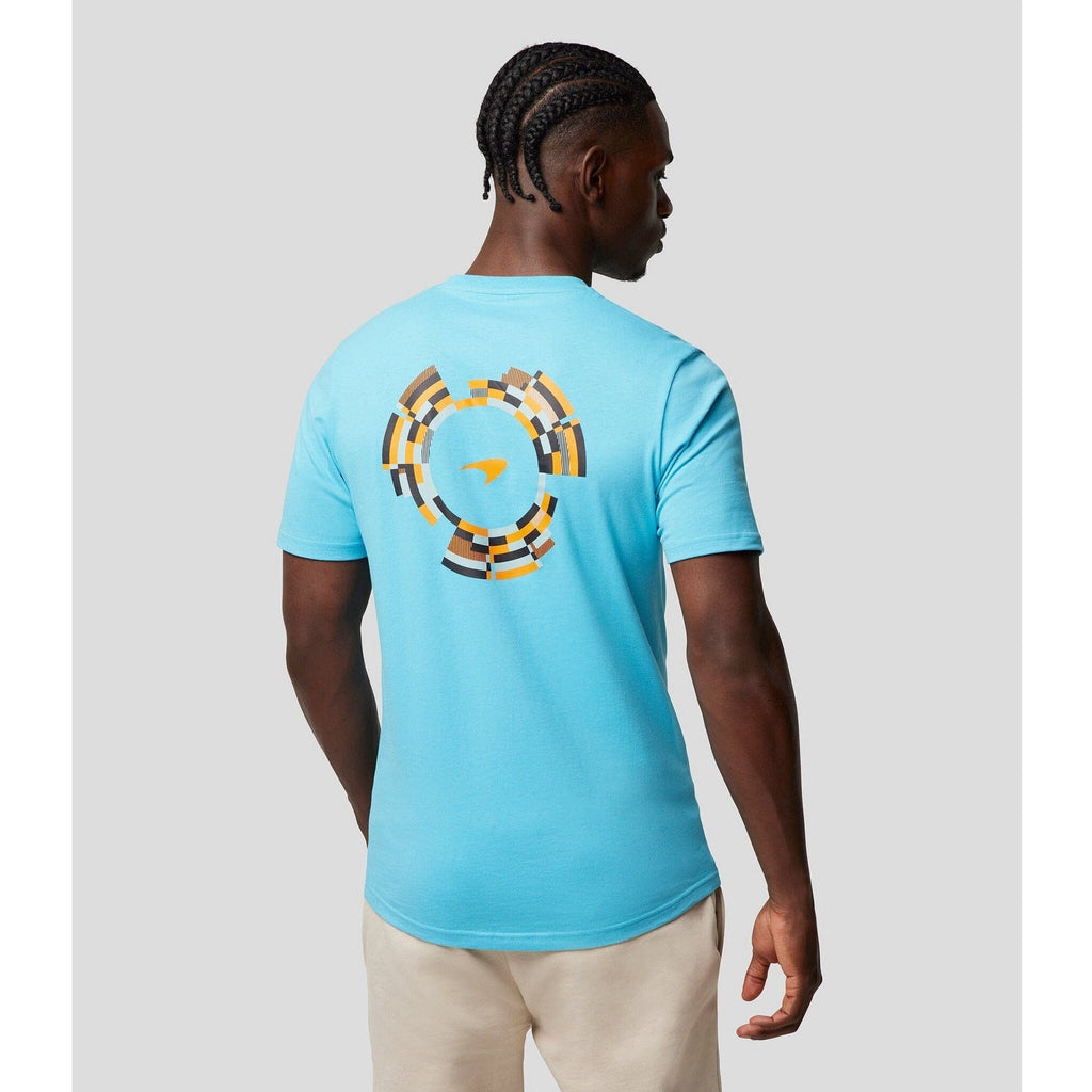 McLaren F1 Men's Dynamic T-Shirt - Cloud Blue/Aquarius/Papaya T-shirts Light Gray