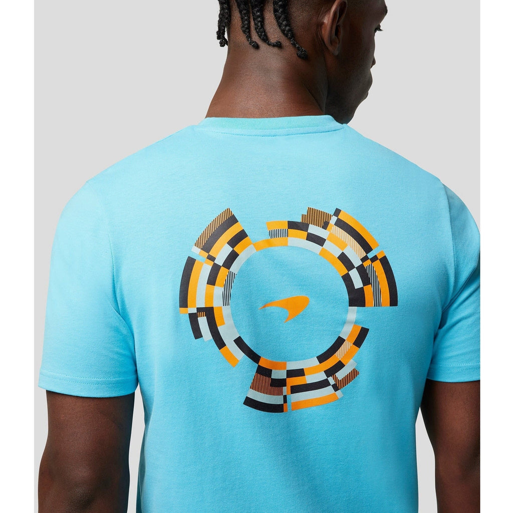McLaren F1 Men's Dynamic T-Shirt - Cloud Blue/Aquarius/Papaya T-shirts Powder Blue
