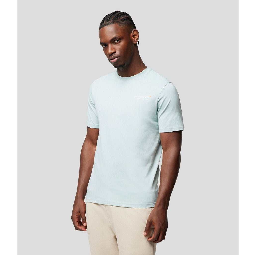 McLaren F1 Men's Dynamic T-Shirt - Cloud Blue/Aquarius/Papaya T-shirts Light Gray