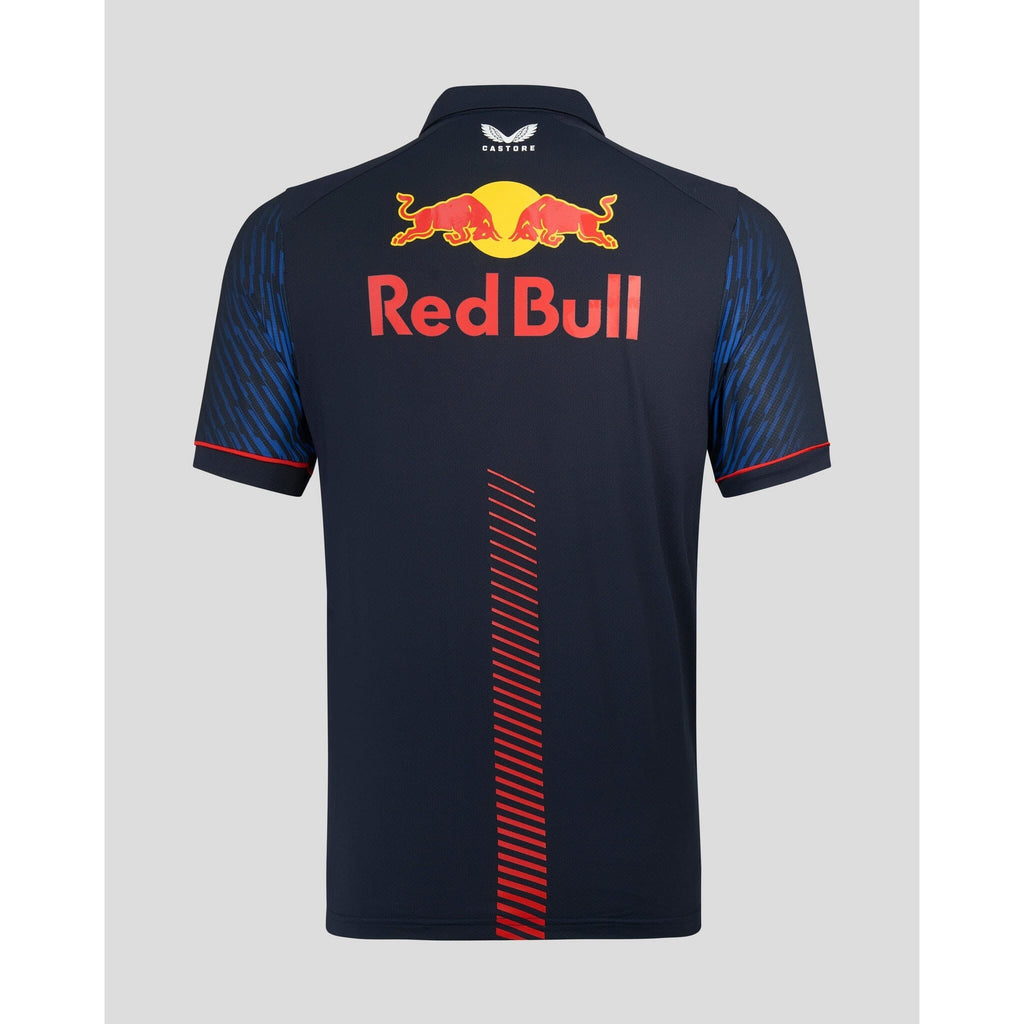 Red Bull Racing F1 Men's 2023 Max Verstappen Team Polo Shirt- Navy Polos Light Gray