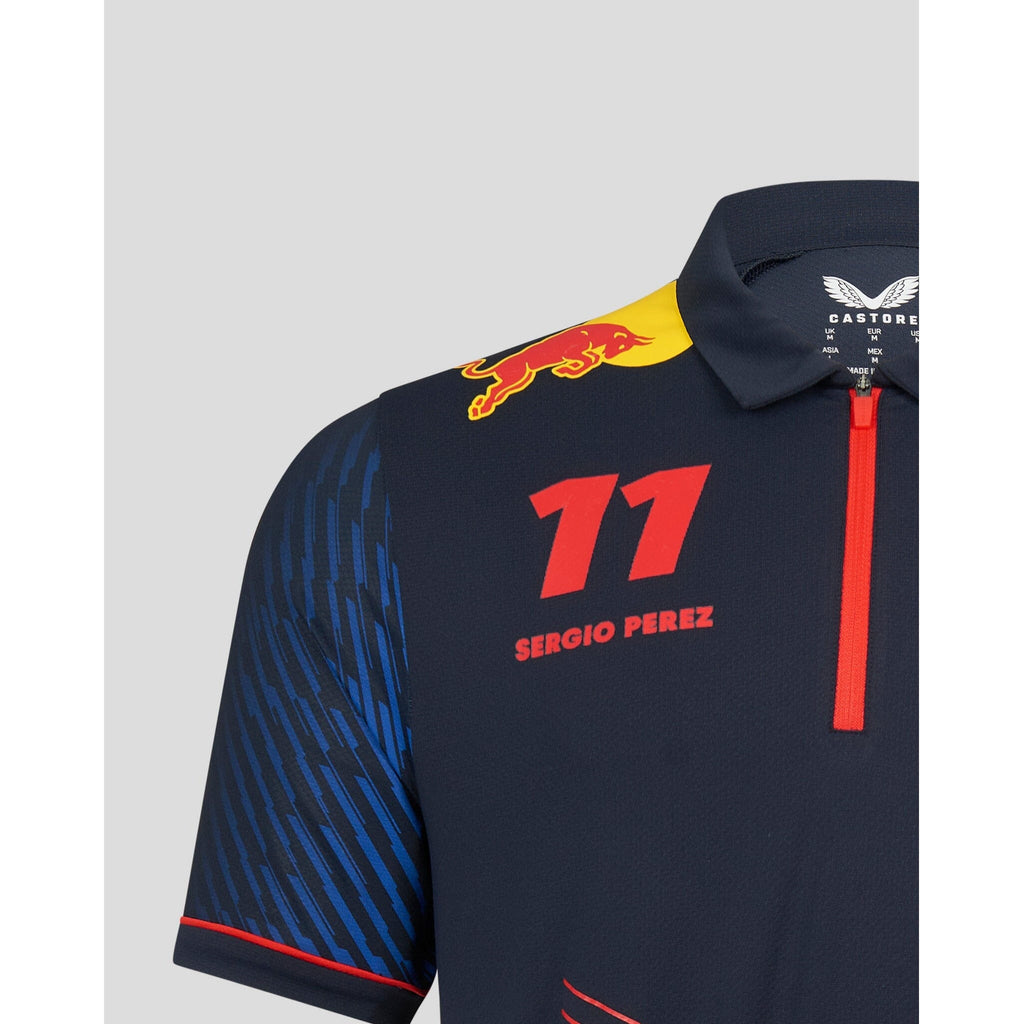 Red Bull Racing F1 Men's 2023 Sergio "Checo" Perez Team Polo Shirt- Navy Polos Dark Slate Gray