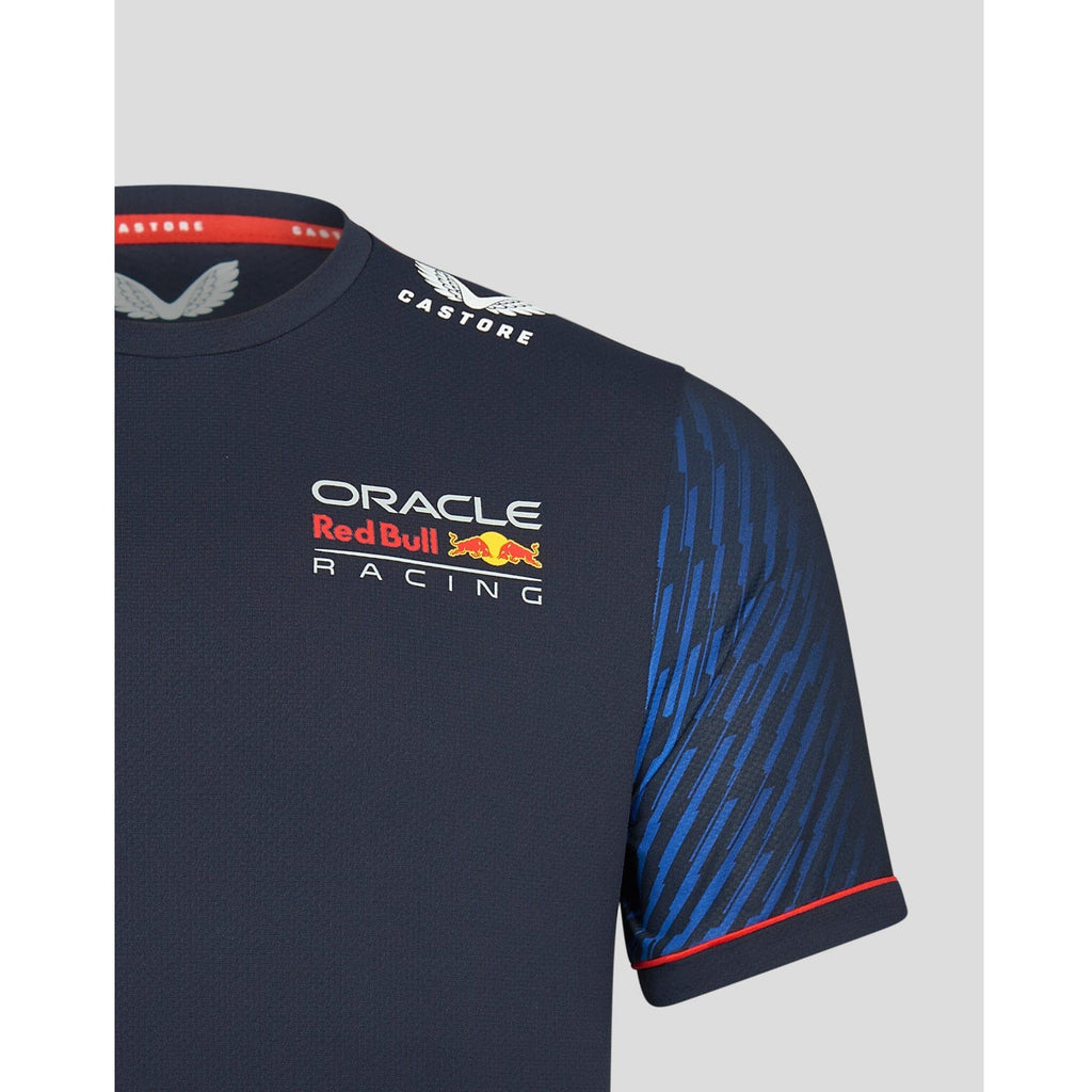 Red Bull Racing F1 Men's 2023 Max Verstappen Team T-Shirt- Navy T-shirts Dark Slate Gray