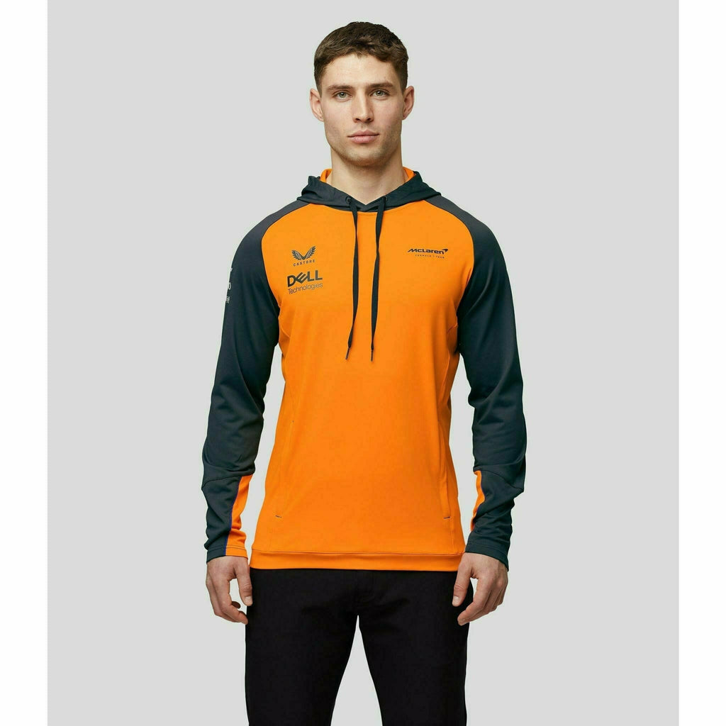 McLaren F1 Men's 2022 Team Hooded Sweatshirt - Papaya Hoodies Light Gray