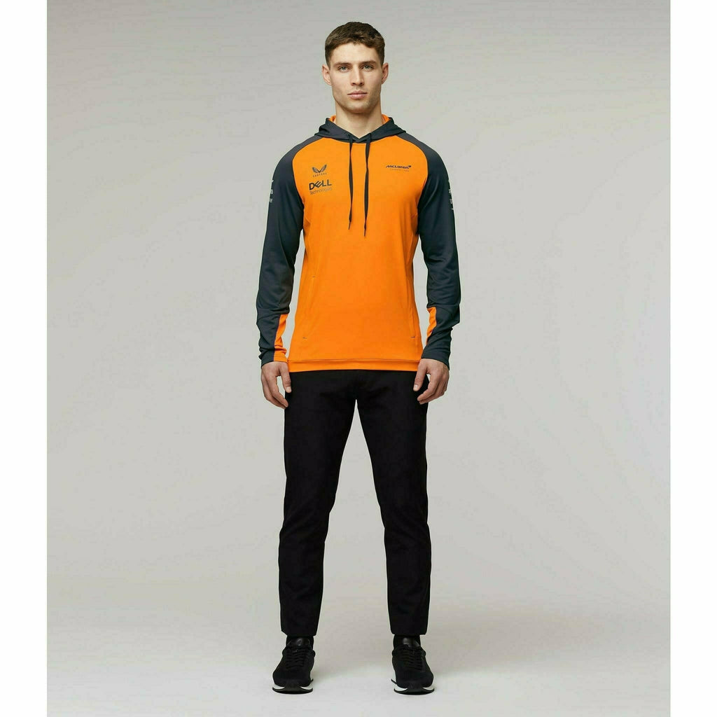 McLaren F1 Men's 2022 Team Hooded Sweatshirt - Papaya Hoodies Gray