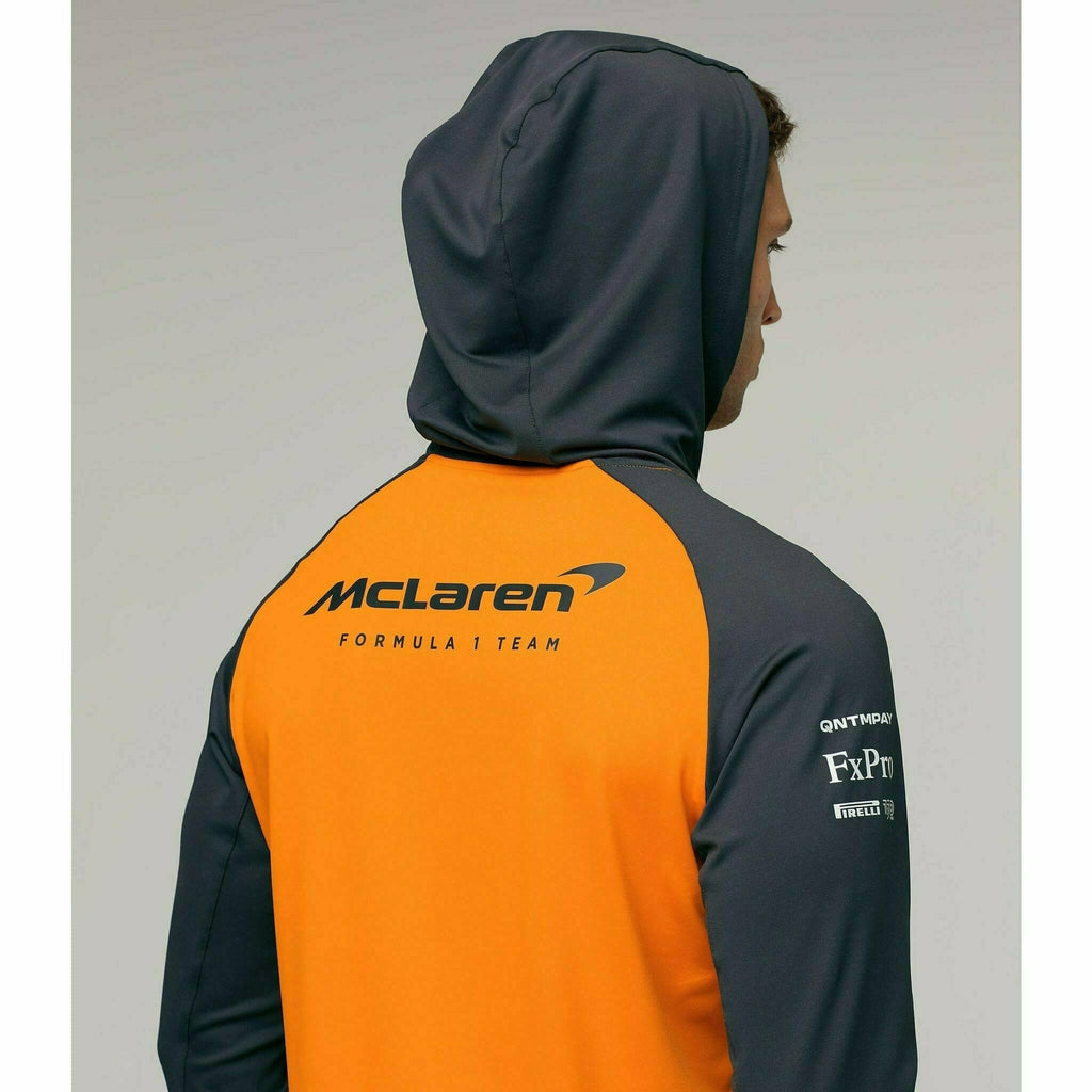 McLaren F1 Men's 2022 Team Hooded Sweatshirt - Papaya Hoodies Gray