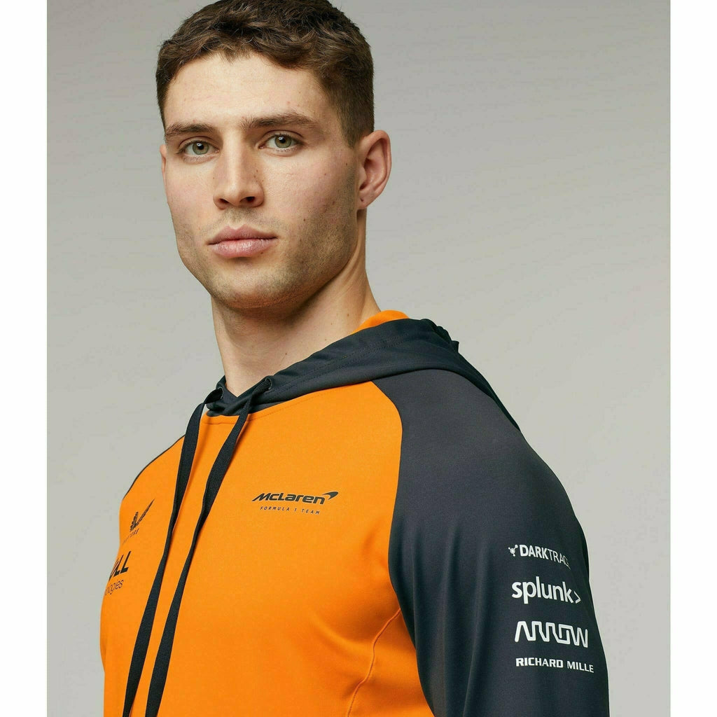 McLaren F1 Men's 2022 Team Hooded Sweatshirt - Papaya Hoodies Gray