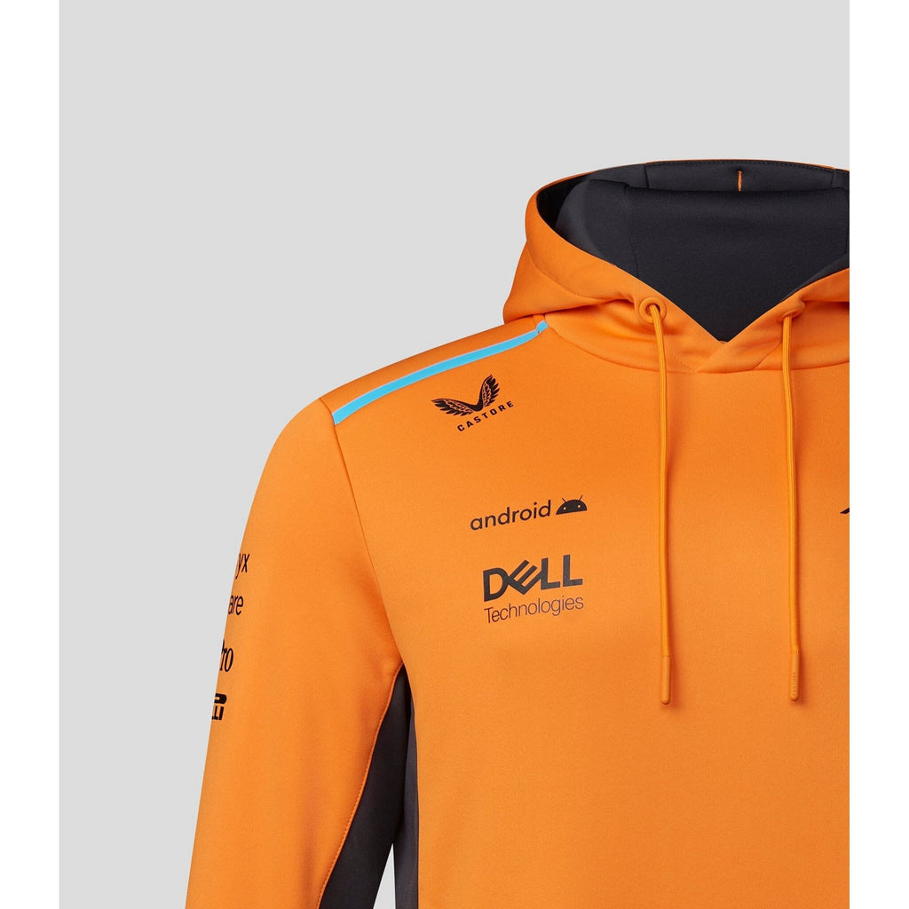 McLaren F1 Men's 2023 Team Hooded Sweatshirt - Papaya Hoodies Light Gray