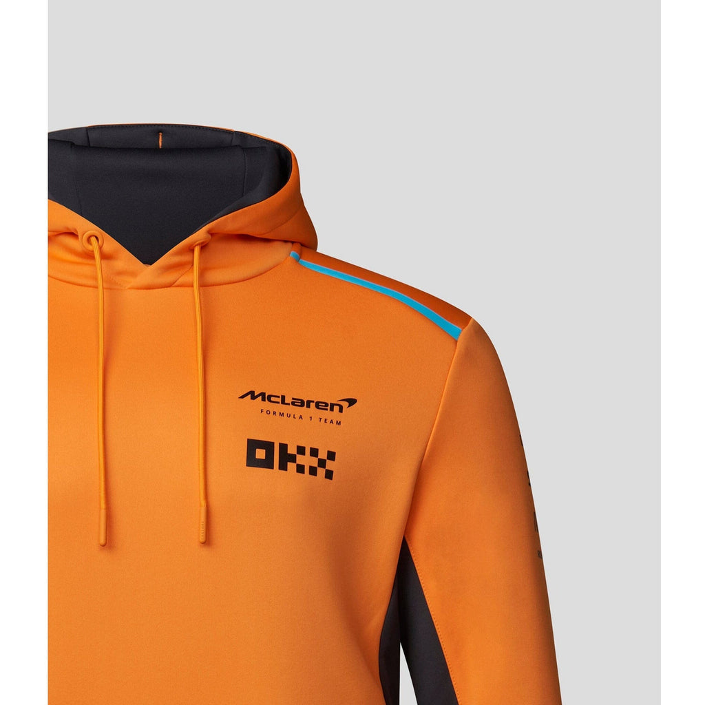 McLaren F1 Men's 2023 Team Hooded Sweatshirt - Papaya Hoodies Chocolate